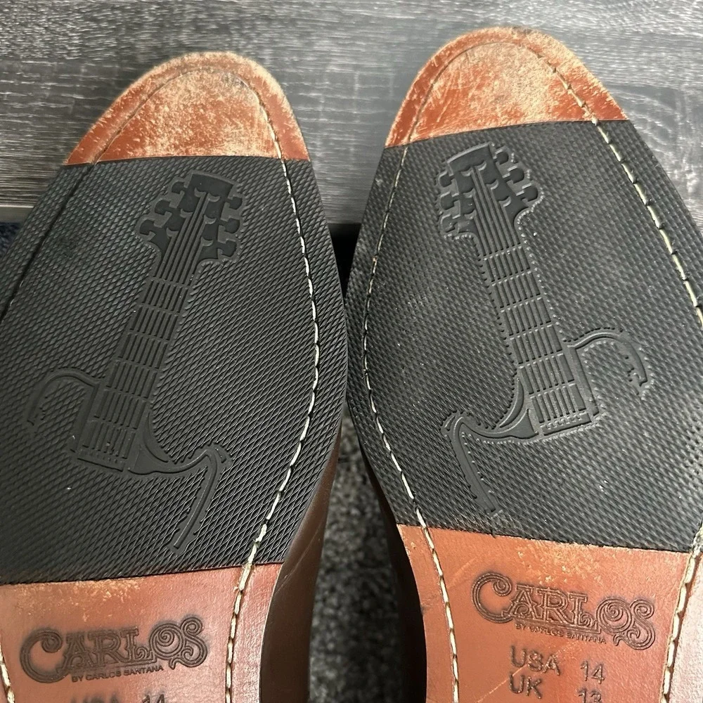 Carlos by Carlos Santana Men's Power Plain Derby Oxford Shoes Size‎ 14